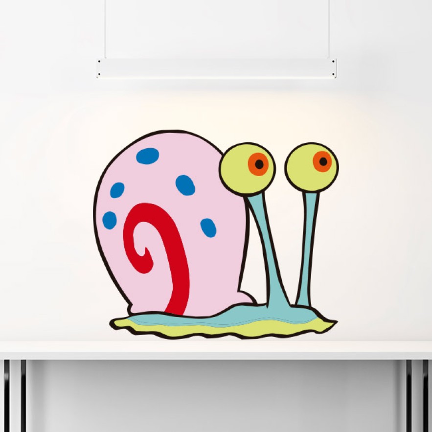Pegatinas gary el caracol en bob esponja